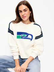 Seattle Seahawks Cropped Sweater for Women - Seattle Seahawks