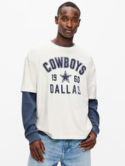 Dallas Cowboys Oversized Graphic T-Shirt for Men - Dallas Cowboys