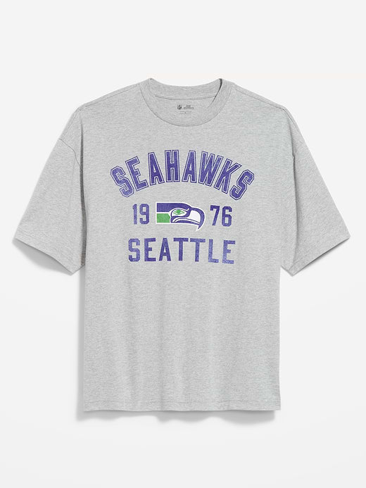 Seattle Seahawks Oversized Graphic T-Shirt for Men - Seattle Seahawks