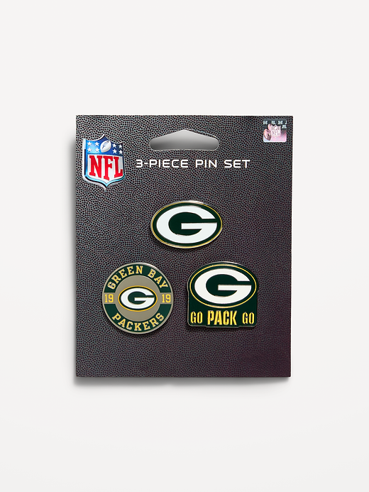 WinCraft® Green Bay Packers 3-Pack Collector Enamel Pins - Green Bay Packers