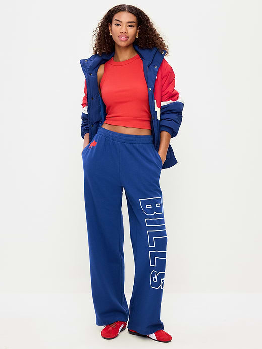 Buffalo Bills High-Waisted SoComfy Wide-Leg Sweatpants for Women - Buffalo Bills