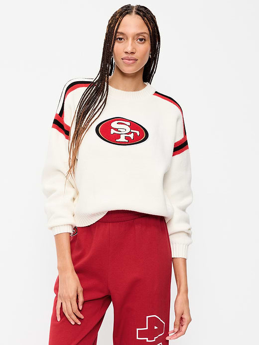 San Francisco 49ers Cropped Sweater for Women - San Francisco 49ers
