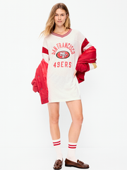 San Francisco 49ers Oversized Mini Football Dress for Women - San Francisco 49ers