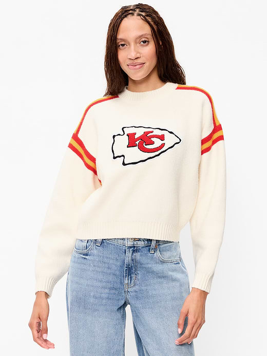 Kansas City Chiefs Cropped Sweater for Women - Kansas City Chiefs