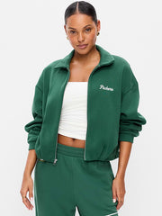 Green Bay Packers Oversized Fleece Bomber Jacket for Women - Green Bay Packers