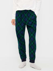 Flannel Pajama Joggers for Men - Navy Plaid (Match the Fam!)