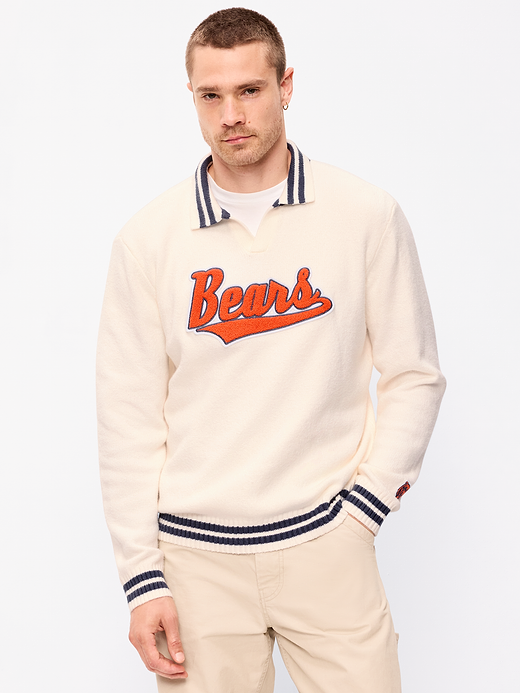 Chicago Bears Collared Sweater for Men - Chicago Bears