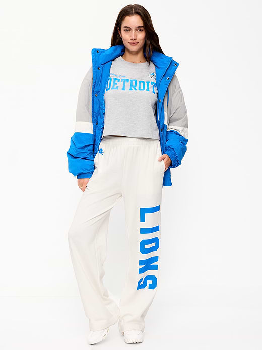 Detroit Lions High-Waisted SoComfy Wide-Leg Sweatpants for Women - Detroit Lions