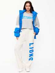 Detroit Lions High-Waisted SoComfy Wide-Leg Sweatpants for Women - Detroit Lions