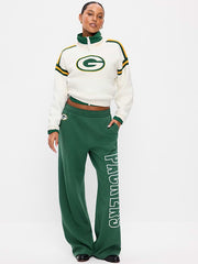 Green Bay Packers High-Waisted SoComfy Wide-Leg Sweatpants for Women - Green Bay Packers
