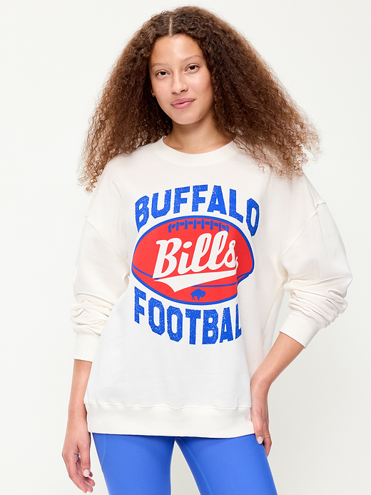 Buffalo Bills Oversized Fleece Sweatshirt for Women - Buffalo Bills
