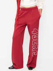 San Francisco 49ers High-Waisted SoComfy Wide-Leg Sweatpants for Women - San Francisco 49ers