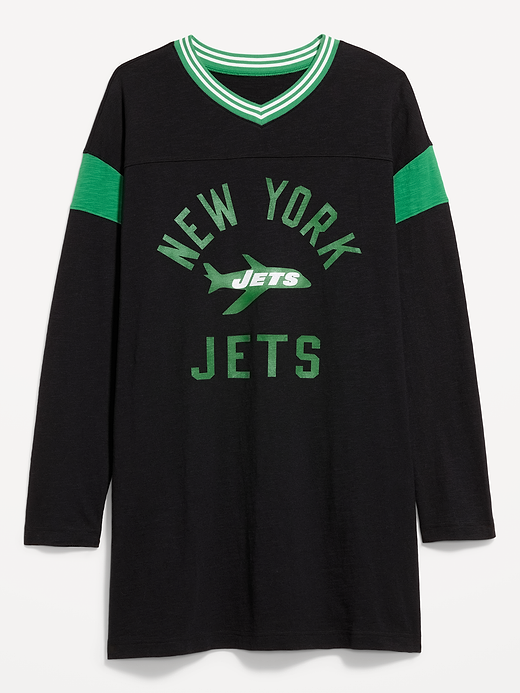 New York Jets Oversized Mini Football Dress for Women - New York Jets