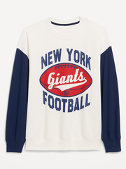 New York Giants Oversized Fleece Sweatshirt for Women - New York Giants