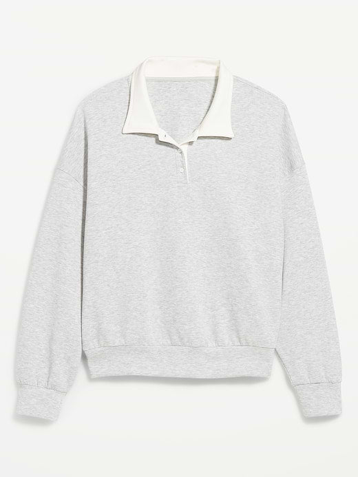 Dynamic Fleece Pique Polo - Gray Heather Medium