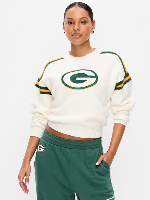 Green Bay Packers Cropped Sweatshirt for Women - Green Bay Packers