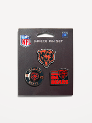 WinCraft® Chicago Bears 3-Pack Collector Enamel Pins - Chicago Bears
