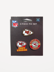 WinCraft® Kansas City Chiefs 3-Pack Collector Enamel Pins - Kansas City Chiefs