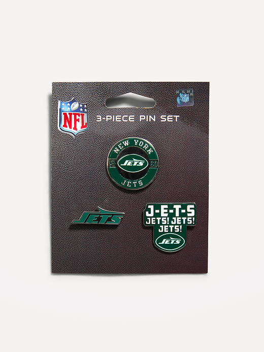 WinCraft® New York Jets 3-Pack Collector Enamel Pins - New York Jets