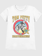 Tom Petty Way Out West Graphic T-Shirt for Women - White