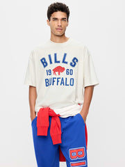 Buffalo Bills Oversized Graphic T-Shirt for Men - Buffalo Bills