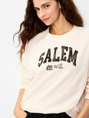 SoComfy Oversized Crew-Neck Sweatshirt - Sea Salt