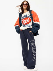 Chicago Bears Oversized Fleece Sweatshirt for Women - Chicago Bears