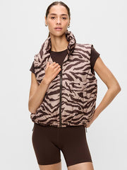 Core Puffer Vest - Black Zebra