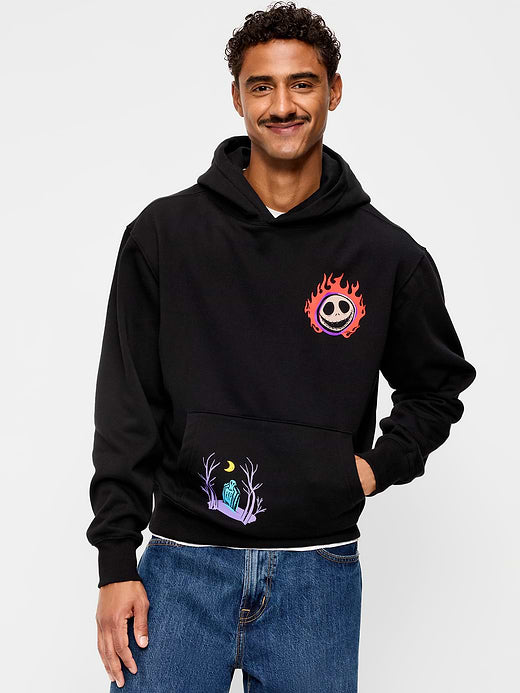 Disney© Jack Skellington Pullover Hoodie - Black Jack