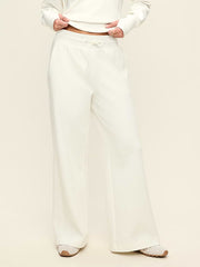 Extra High-Waisted Dynamic Fleece Wide-Leg Sweatpants - Magnolia