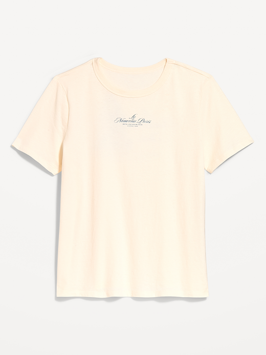 EveryWear Crew-Neck Graphic T-Shirt - Creme De La Creme