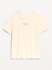 EveryWear Crew-Neck Graphic T-Shirt - Creme De La Creme