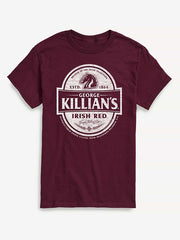 Killians Label Short Sleeve Graphic T-Shirt - Maroon